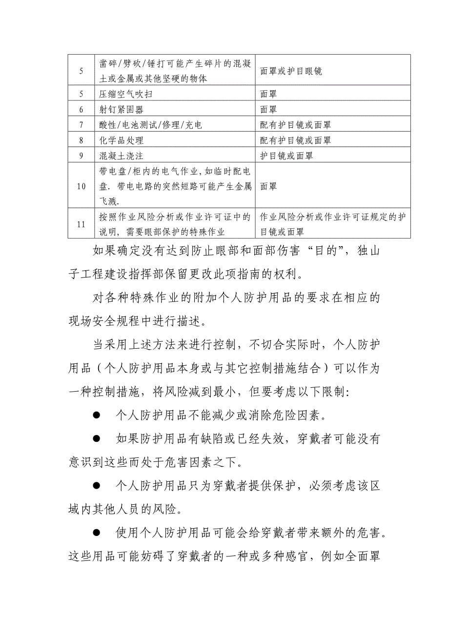 个人防护用品的选择和使用安全规定00.doc_第5页