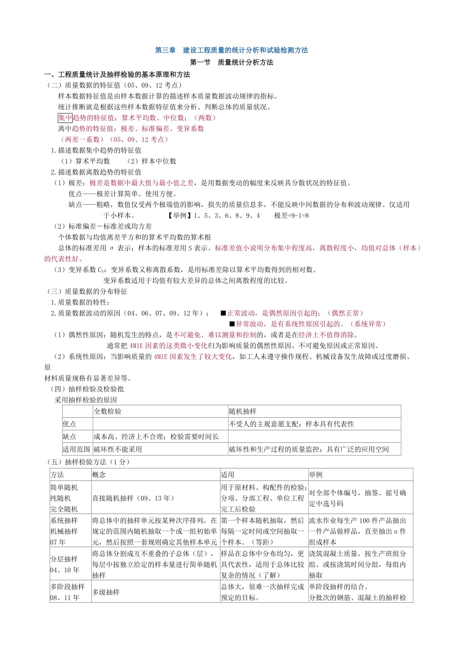 2014监理工程师质量第三章知识点整理.doc_第1页