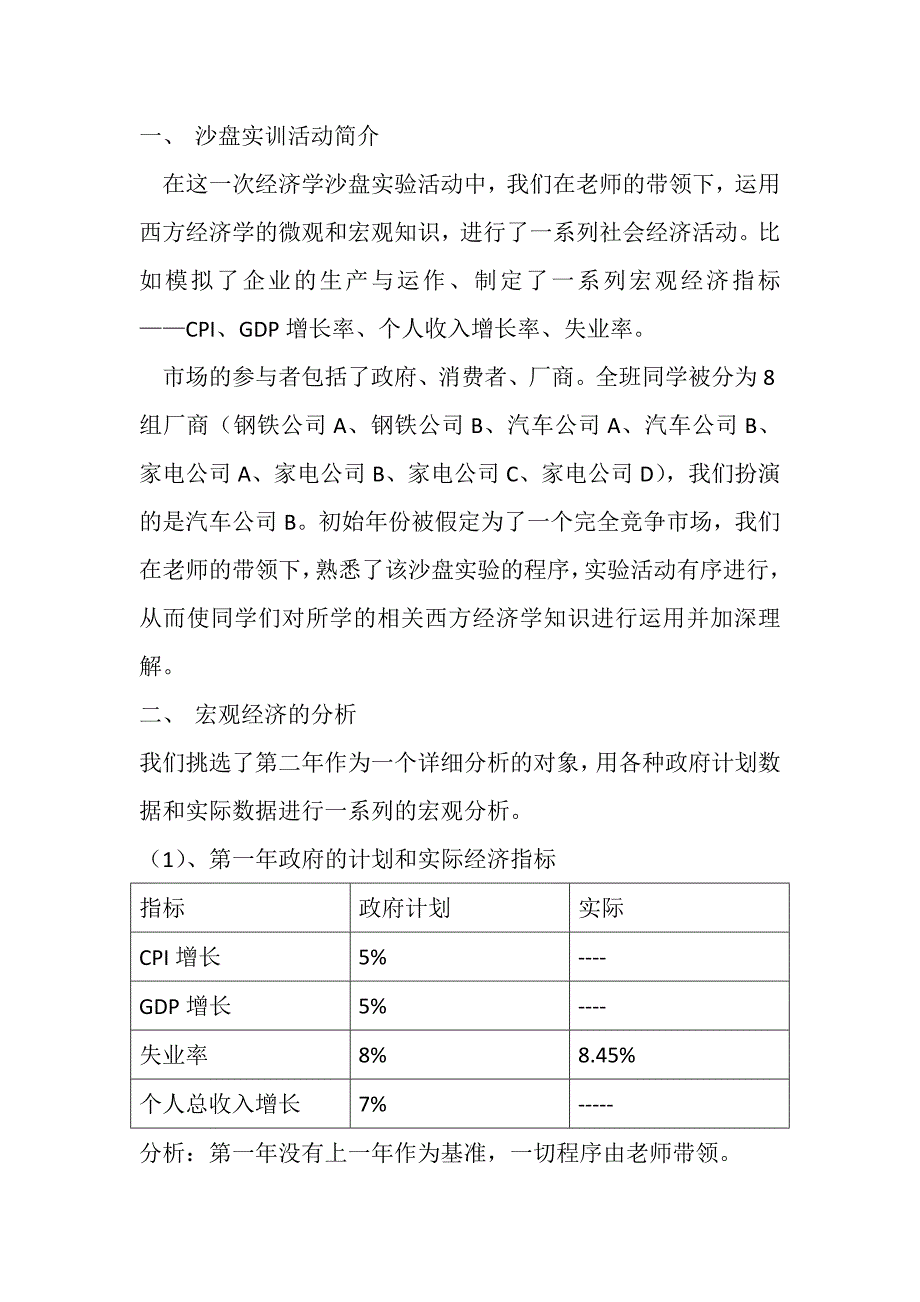 汽车B经济学沙盘实验报告.docx_第2页