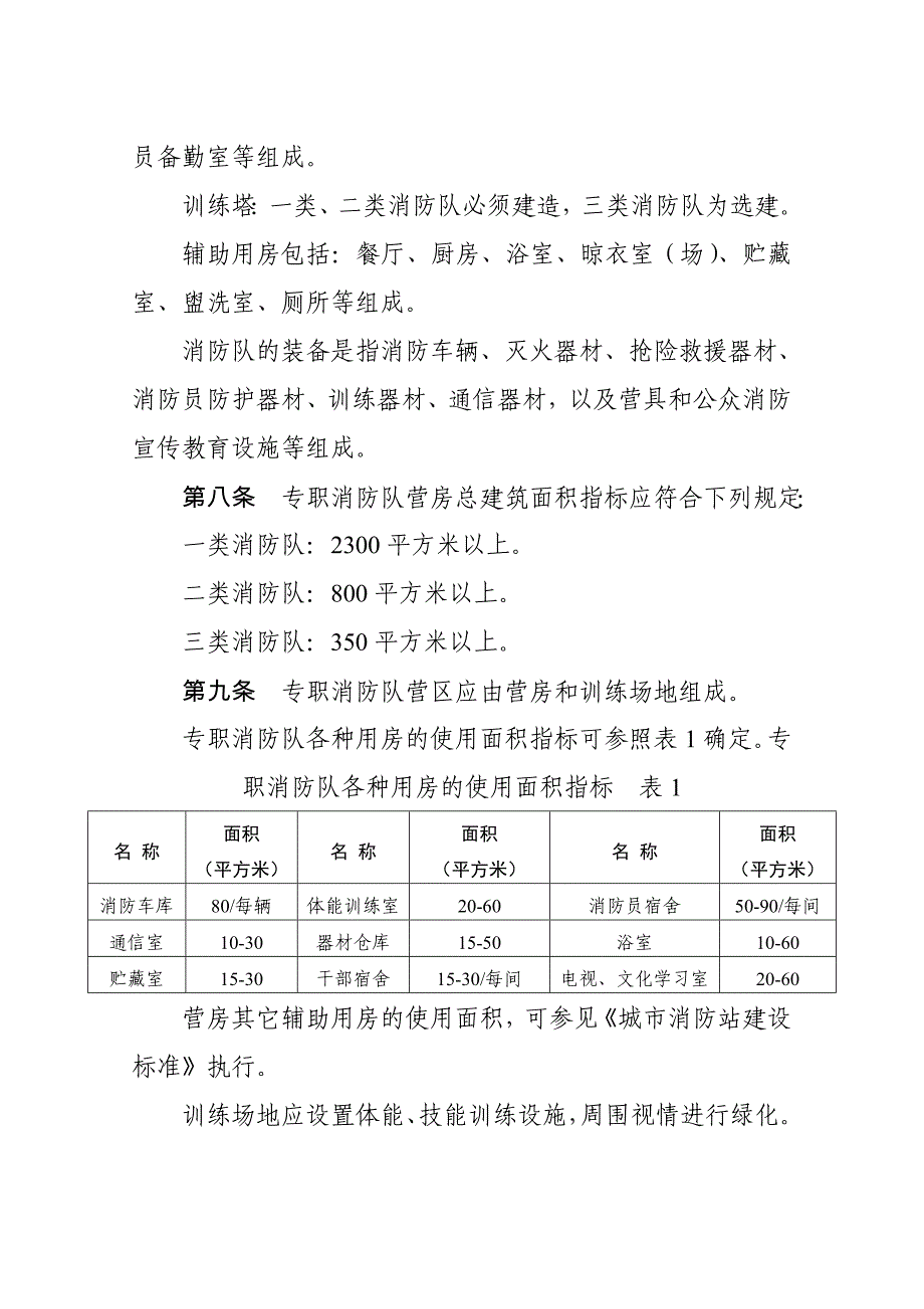 上海市专职消防队建设标准-上海市专职消防队建设标准_第3页