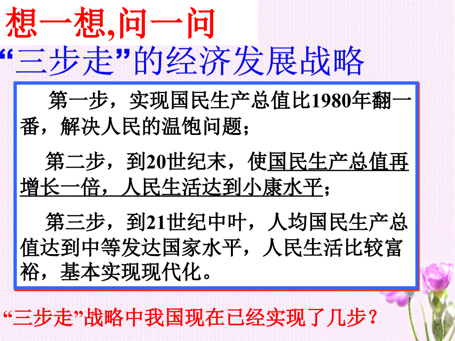 广东省中山市高中政治必修一课件：第十课第一框 全面建设小康社会的经济目标_第3页