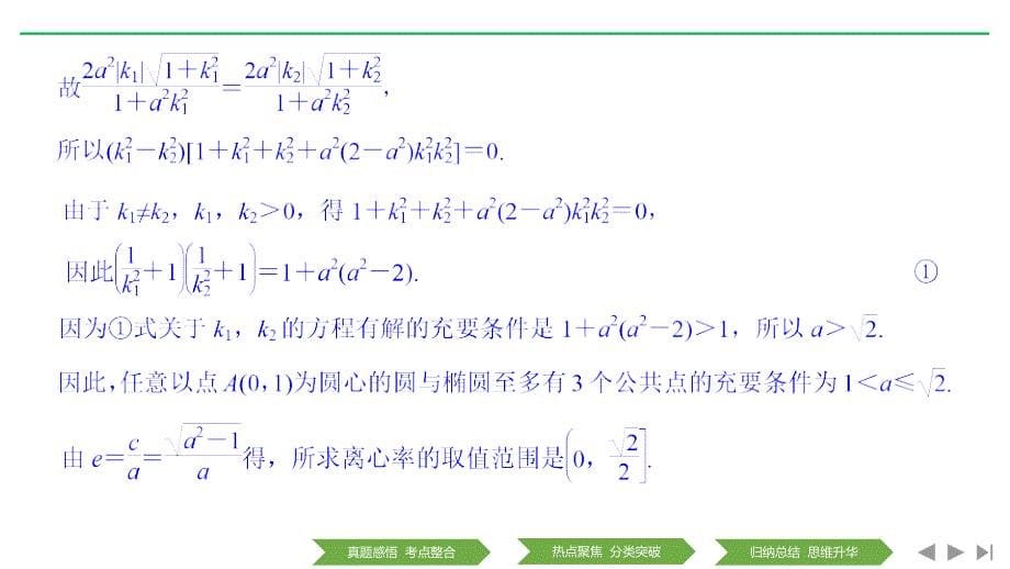 高考数学浙江专用二轮培优课件：专题四 第2讲 直线与圆锥曲线的位置关系_第5页