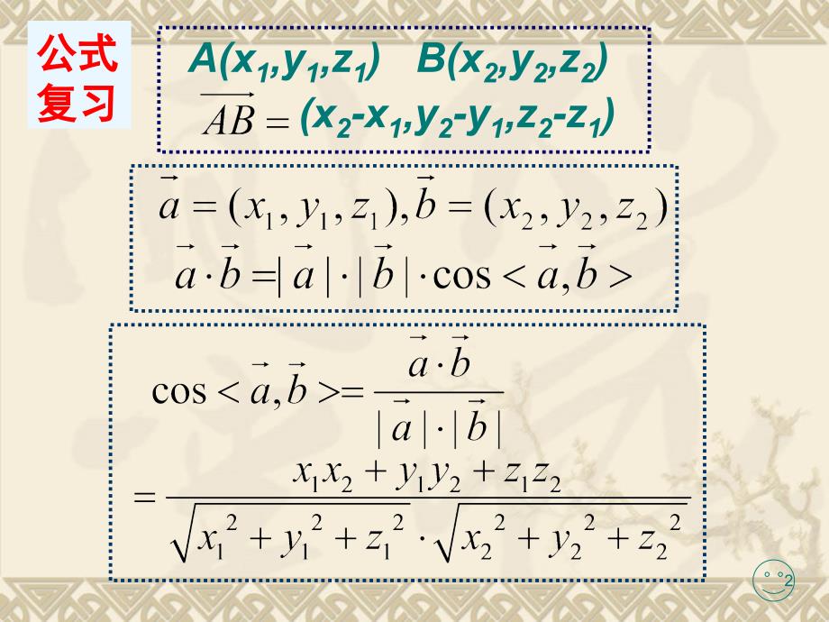 向量法求异面直线所成的角ppt课件.ppt_第2页