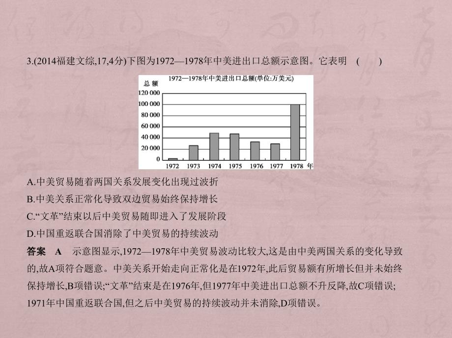 高考历史一轮复习（全国通史 B）课件：专题十一　社会主义建设道路的曲折探索_第4页