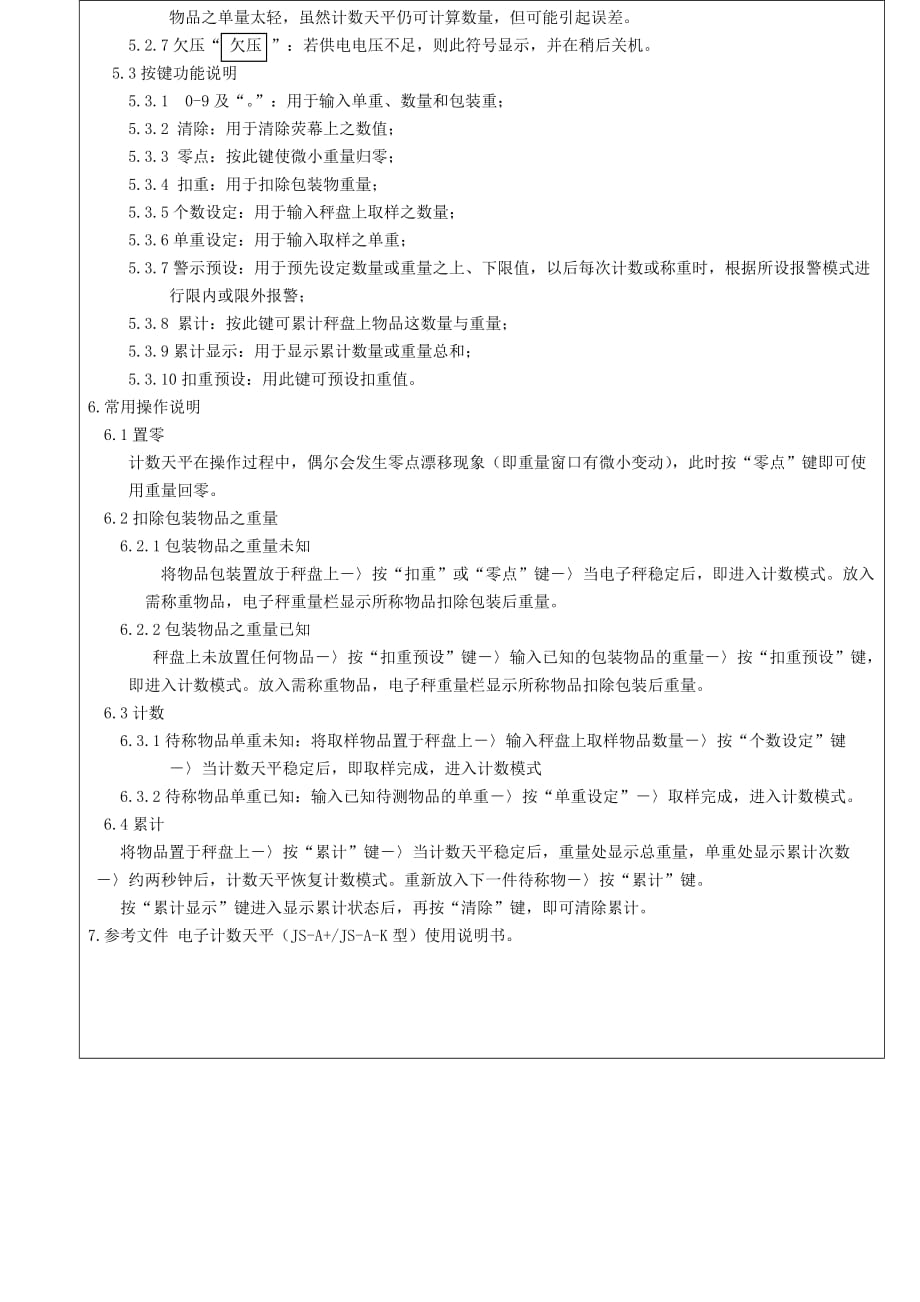 普瑞逊电子计数天平操作规范.docx_第2页