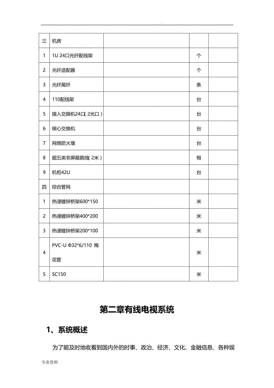 别墅弱电工程方案与对策_第5页