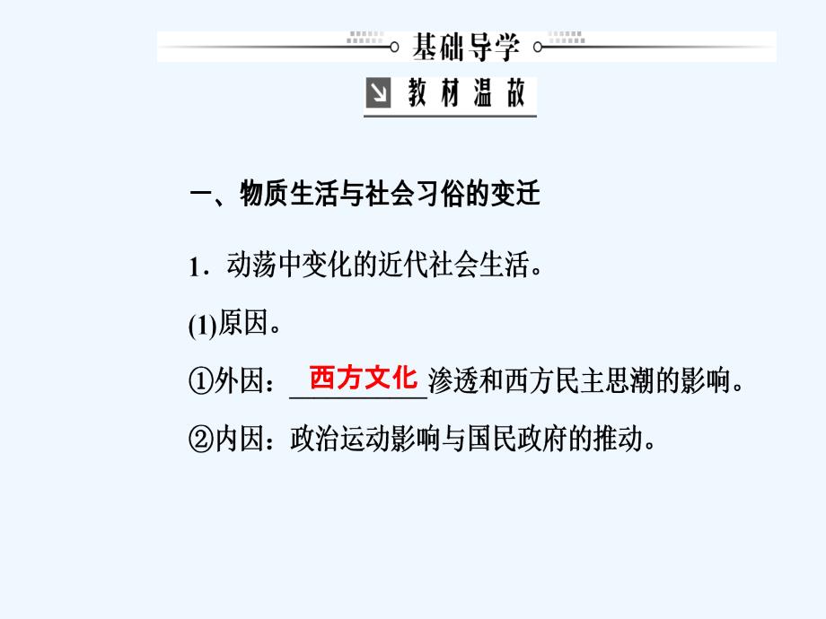 高考总复习历史课件：第八单元第18讲中国近现代社会生活的变迁_第3页