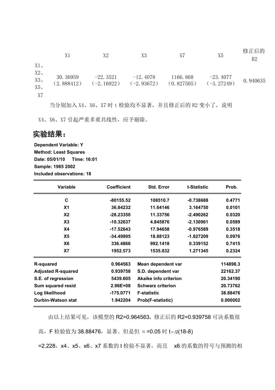 实验报告3多重共线性.doc_第5页