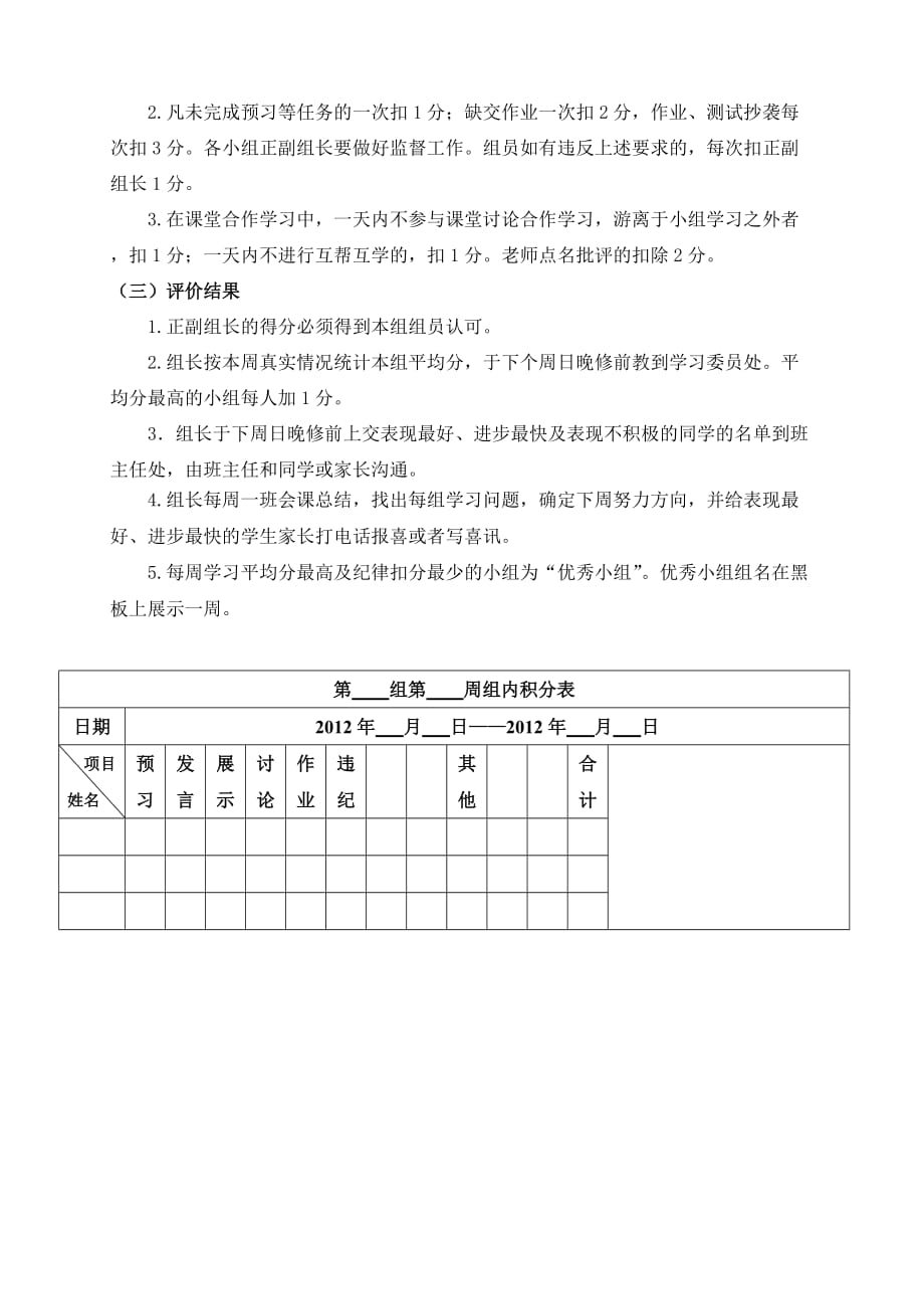 高一6班小组合作学习规章制度.doc_第4页