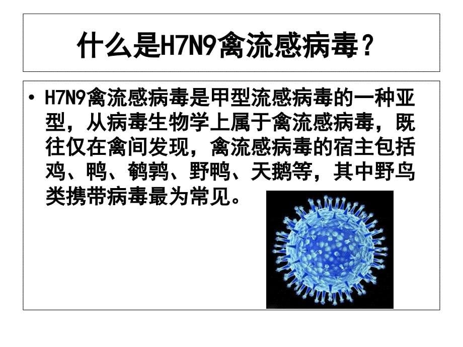 H7N9禽流感的防治课件_第5页