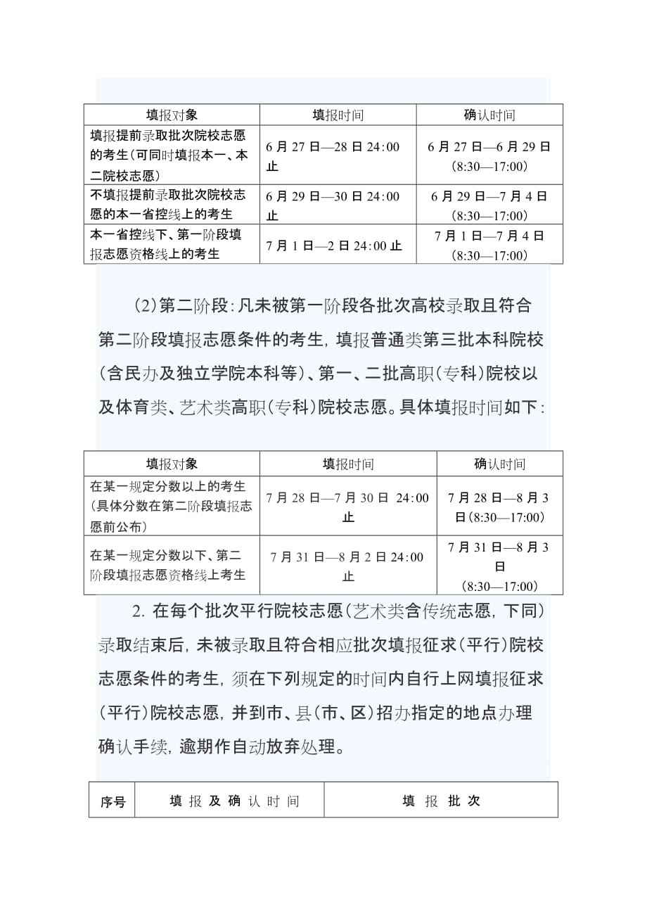 （时间管理）江苏高考志愿填报时间确定至日模拟填报_第2页