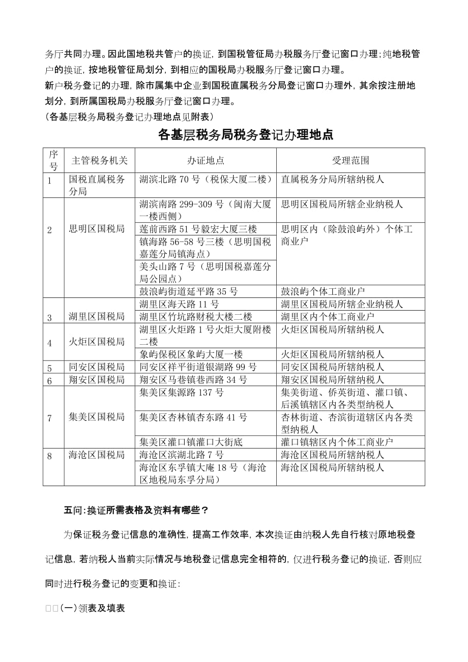 （税务规划）关于换发税务登记证件的问答_第2页