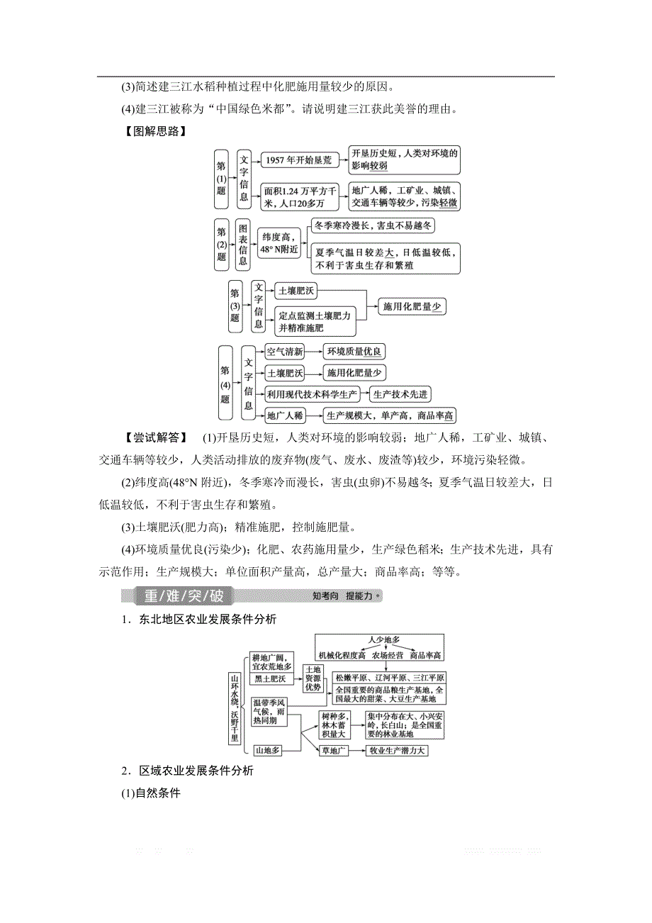 2021版高考地理（鲁教版）一轮复习教师用书：第33讲　农业与区域可持续发展——以东北地区为例_第4页