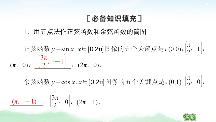 2021高三数学北师大版（理）一轮课件：第4章 第3节 三角函数的图像与性质_第4页