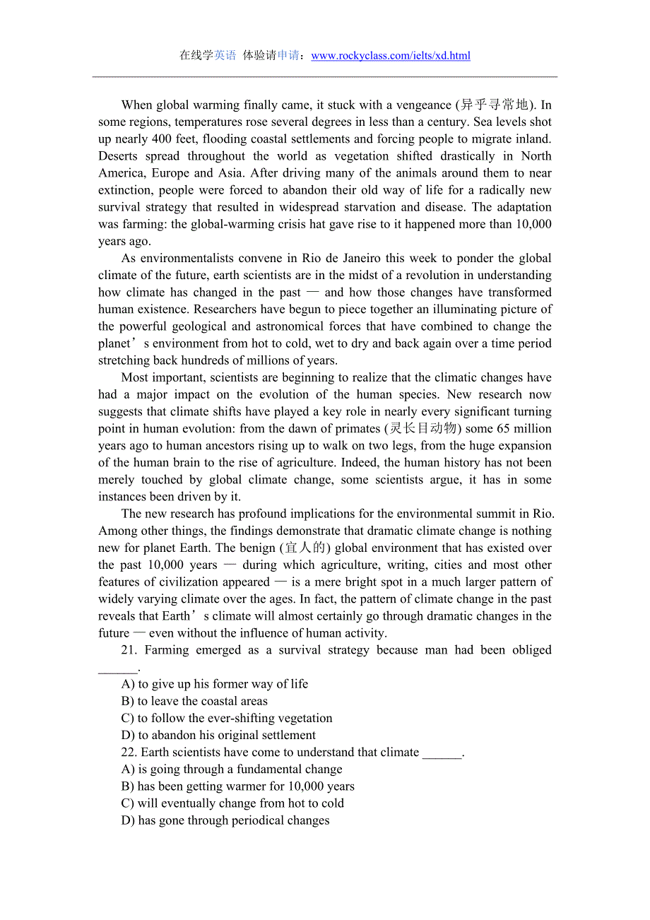 2002年6月大学英语六级CET6真题及答案_第4页