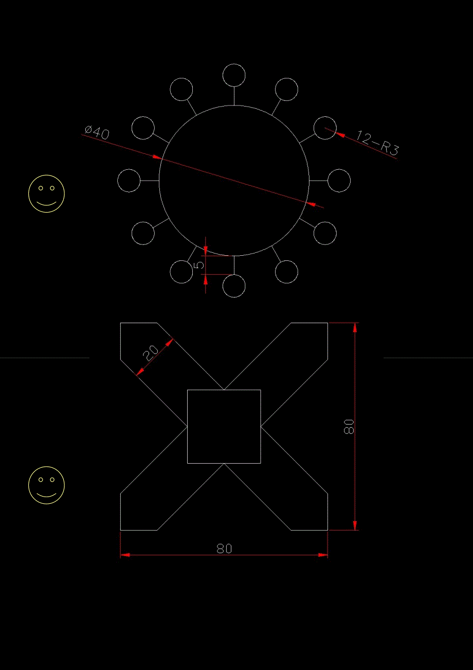 CAD练习图(全套)_第4页