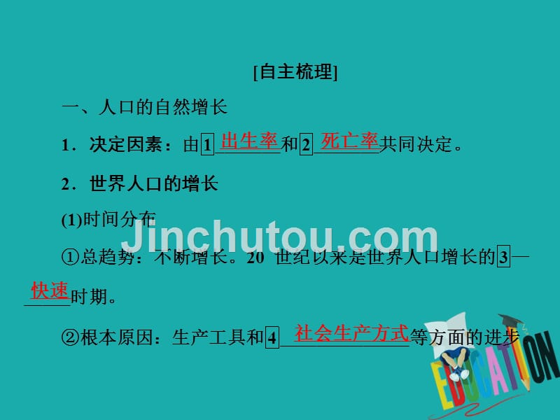 2019-2020学年人教版高中地理必修二学练测课件：第1章 人口的变化 第1节_第5页