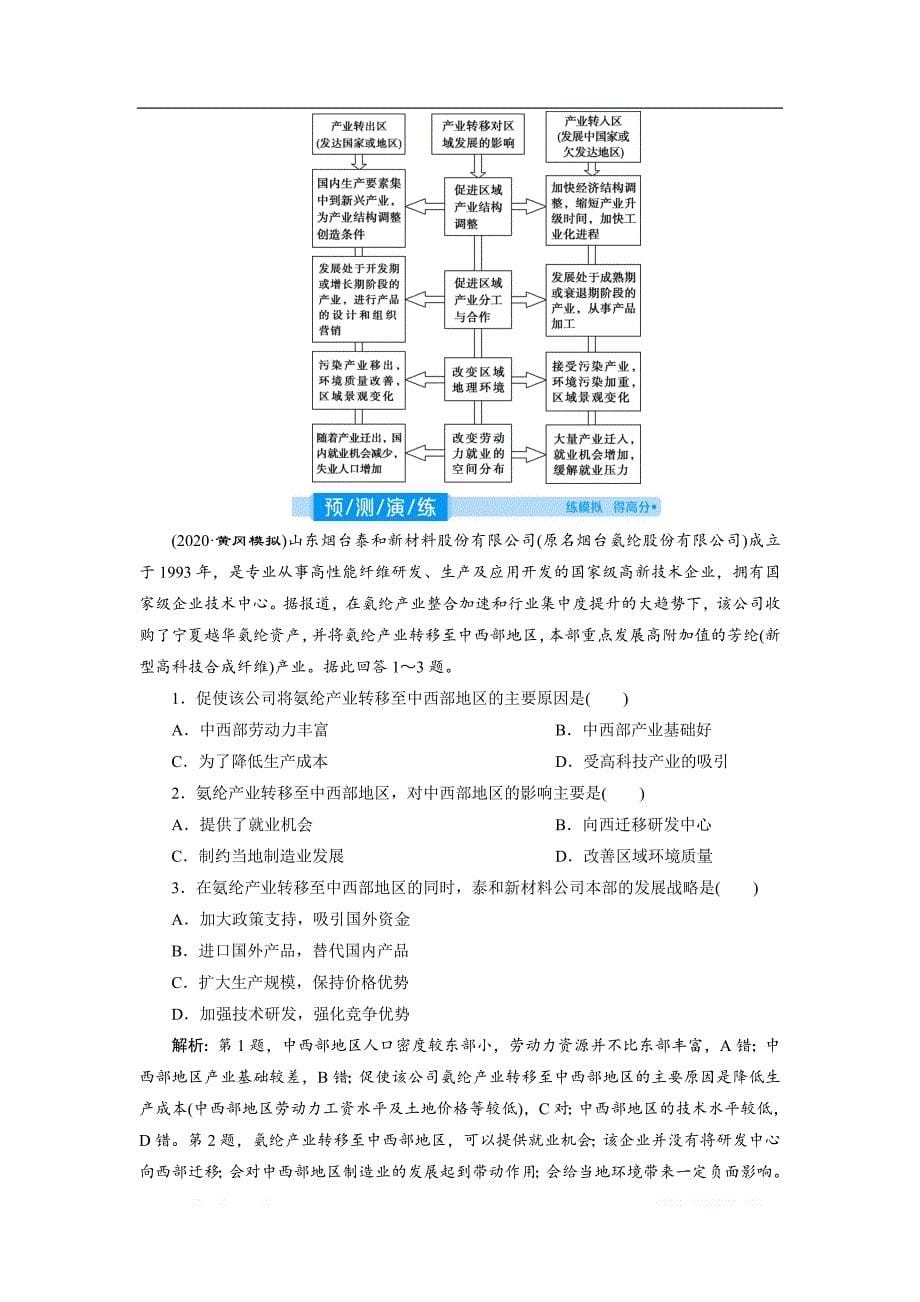 2021版高考地理（人教版）一轮复习教师用书：第34讲　产业转移——以东亚为例_第5页