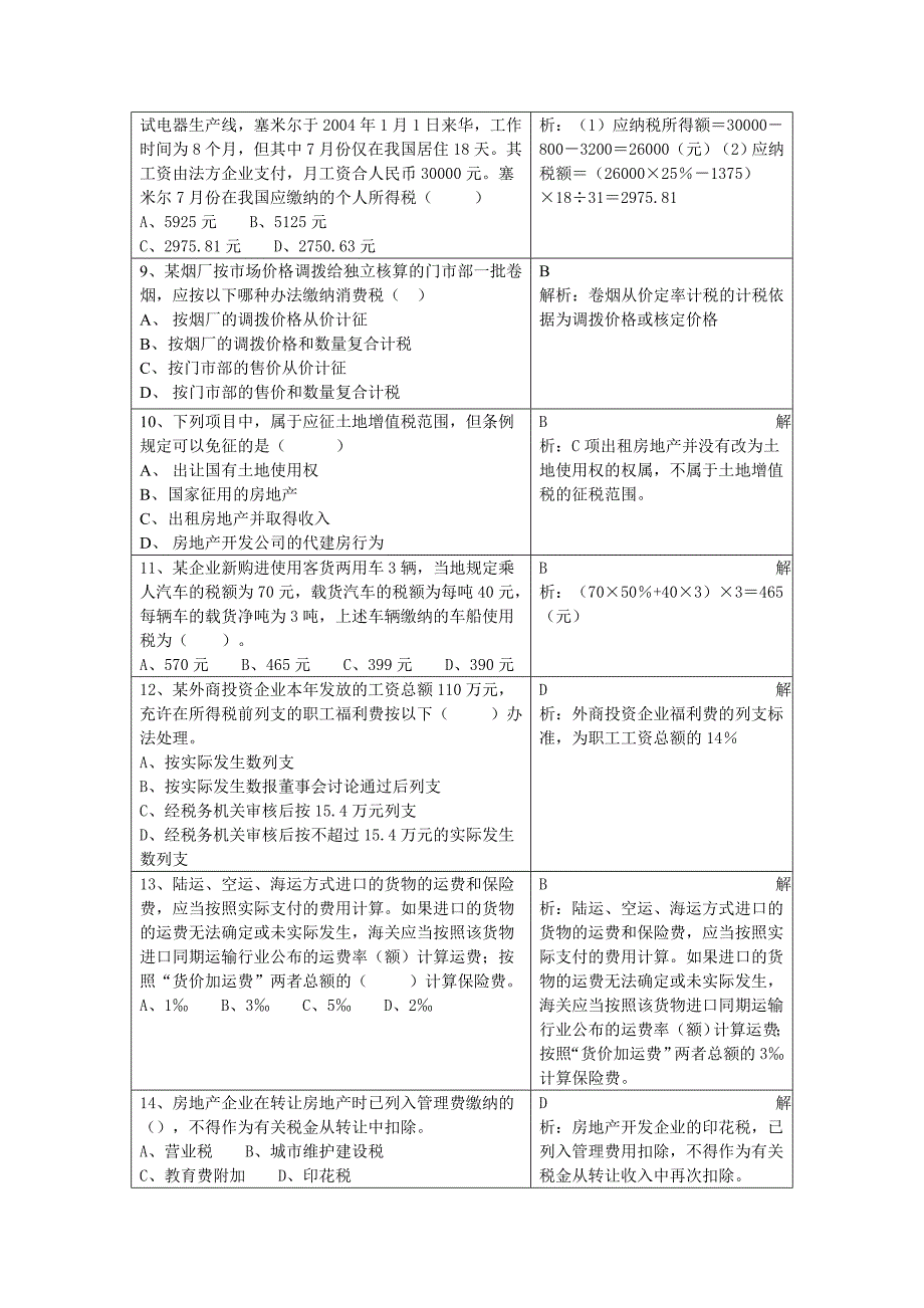 （税务规划）国家税收模拟试题_第2页