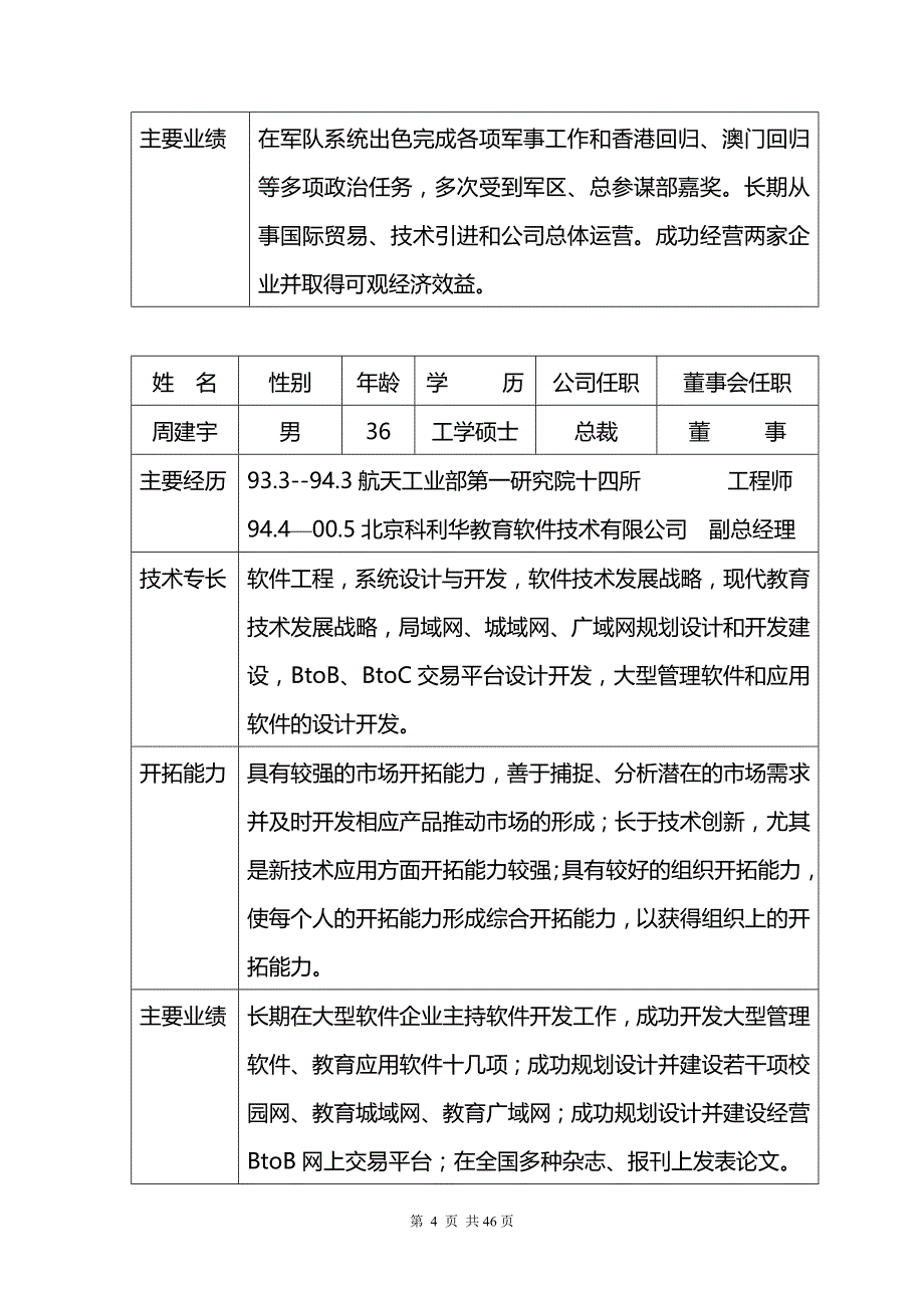 （商业计划书）深圳市中教育星网络系统有限公司商业计划书_第4页