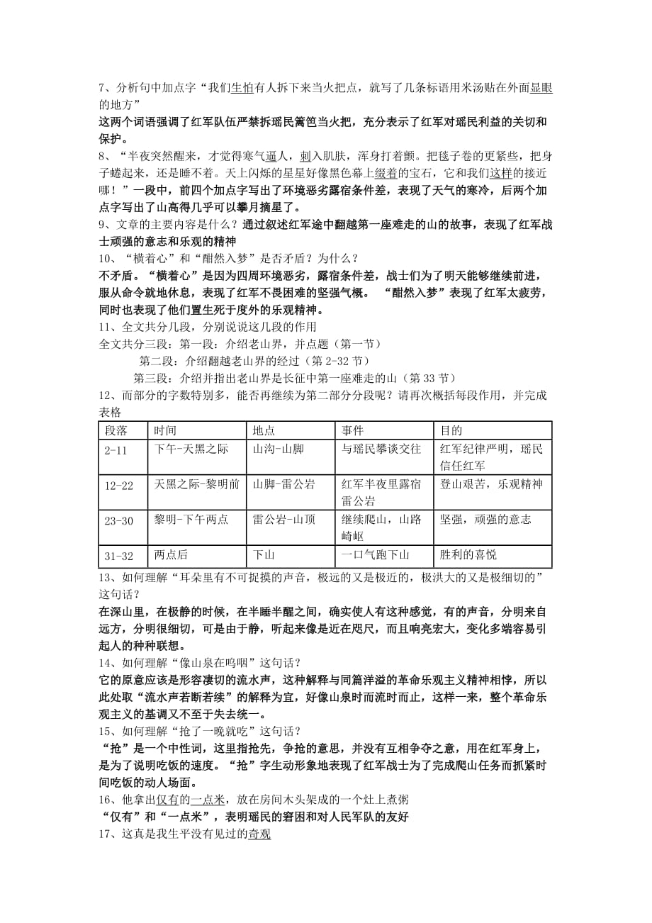 新部编人教版七年级语文下册第二单元梳理_第4页