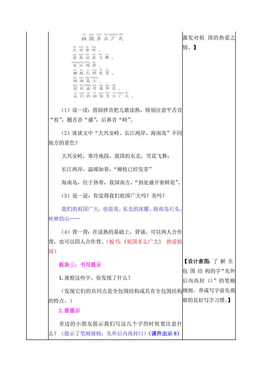 部编人教版一年级语文下册《语文园地一》教案含教学反思和作业设计_第4页