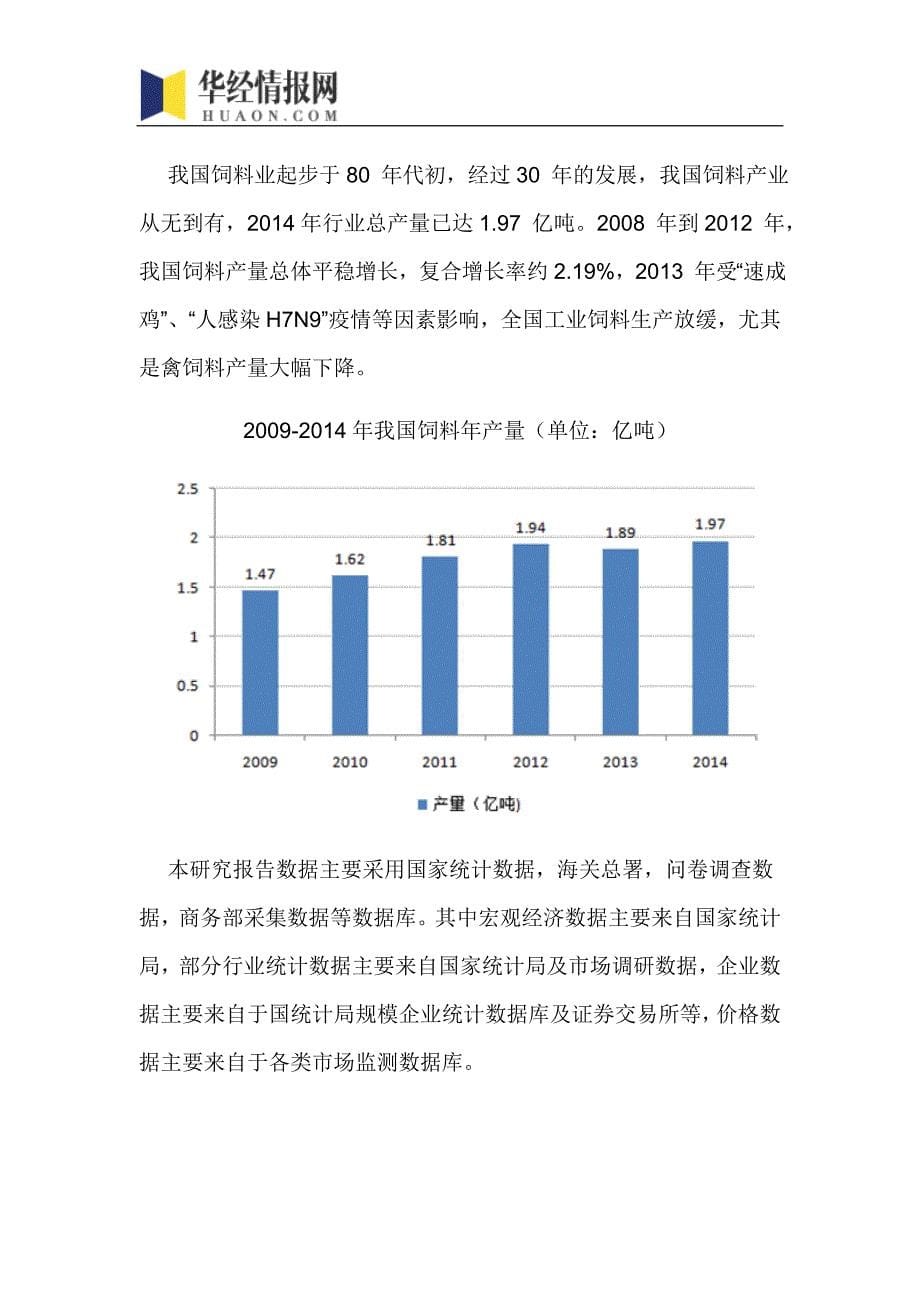 2017-2022年中国饲料行业市场全景评估及发展趋势预测报告(目录)_第5页