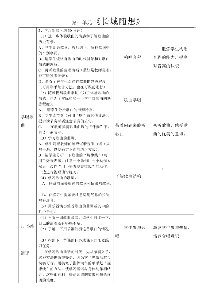 1《长城谣》教案_第2页