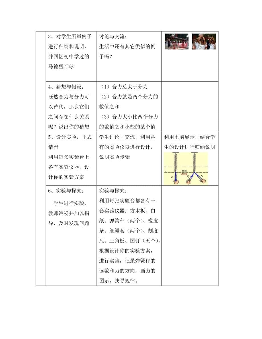 2020高中物理 3.3力的等效与替代2教案 粤教版必修1_第5页