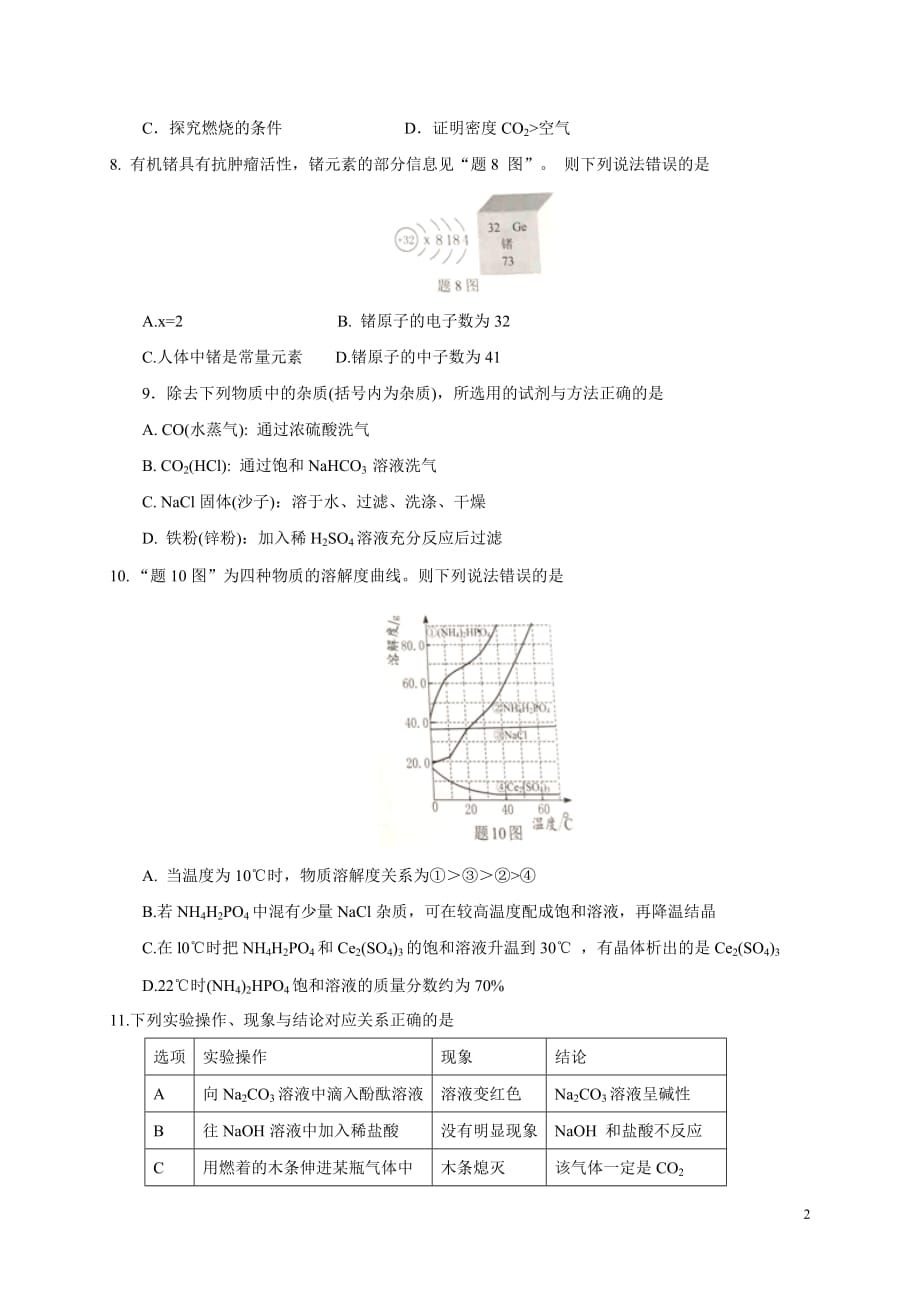 2017年广东省中考化学试题_第2页