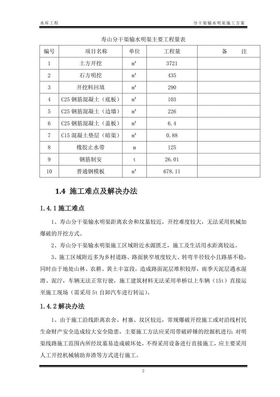 分干渠明渠施工方案_第5页