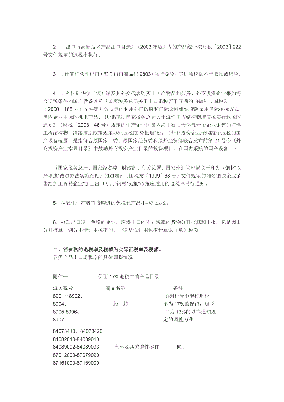 （税务规划）出口退税率简介_第2页