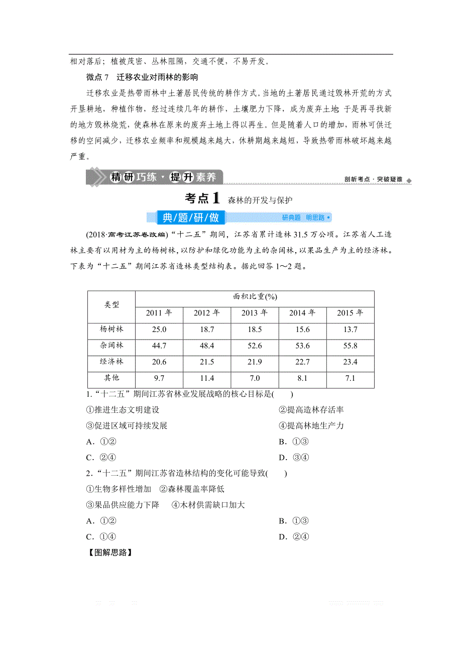 2021版高考地理（人教版）一轮复习教师用书：第28讲　森林的开发和保护——以亚马孙热带雨林为例_第4页