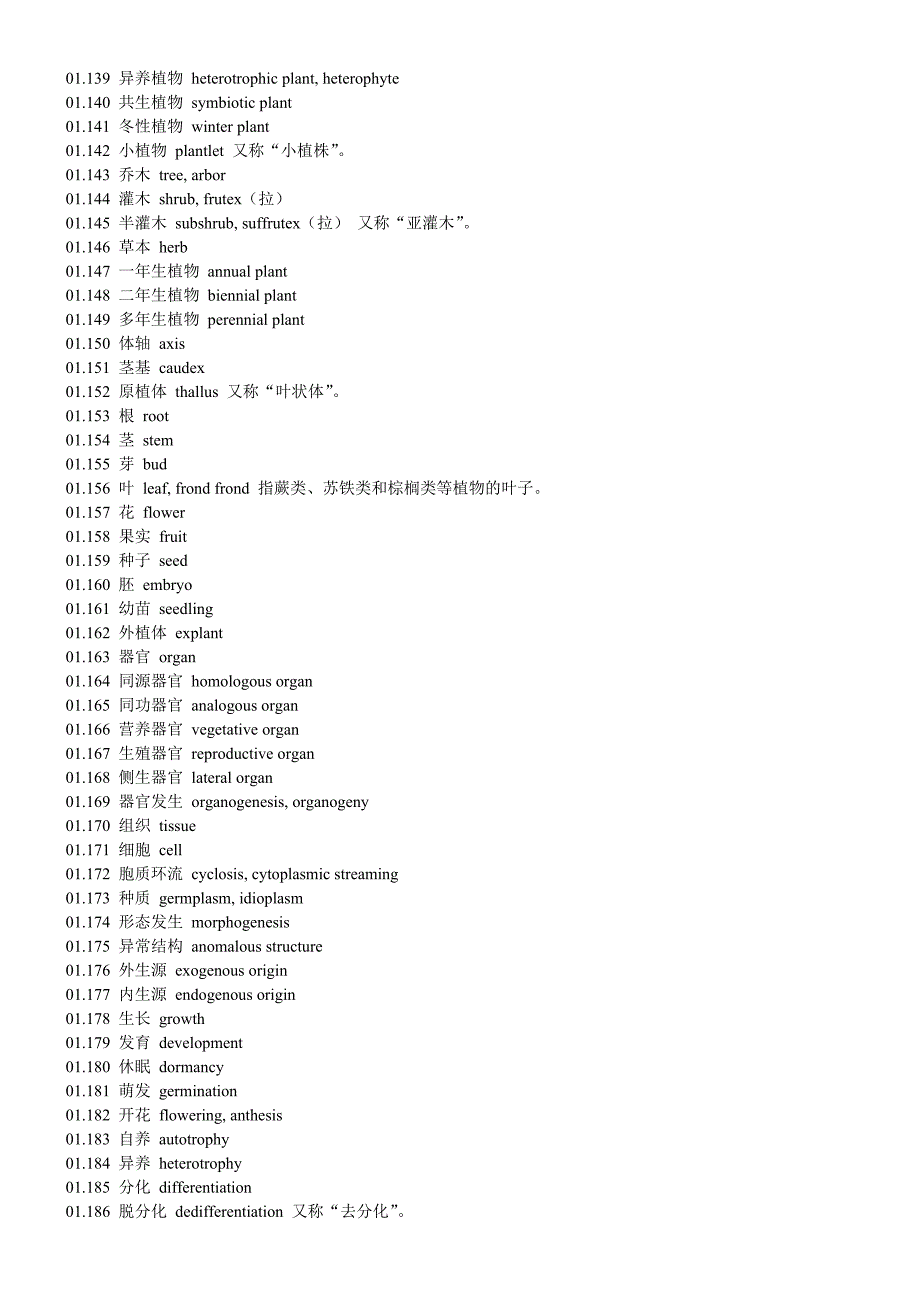 三千多个 植物学名词中英文对照_第4页