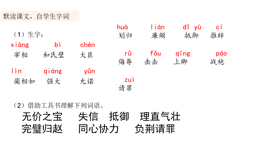 部编人教版五年级上册语文教学课件-6 将相和_第4页