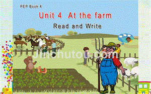 人教PEP版四年级英语下册Unit4AtthefarmPartBReadandWrite