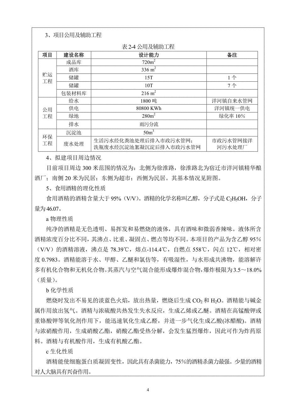 洋河镇国窖酒厂年产350吨白酒生产线搬迁技改项目环境影响报告书_第5页