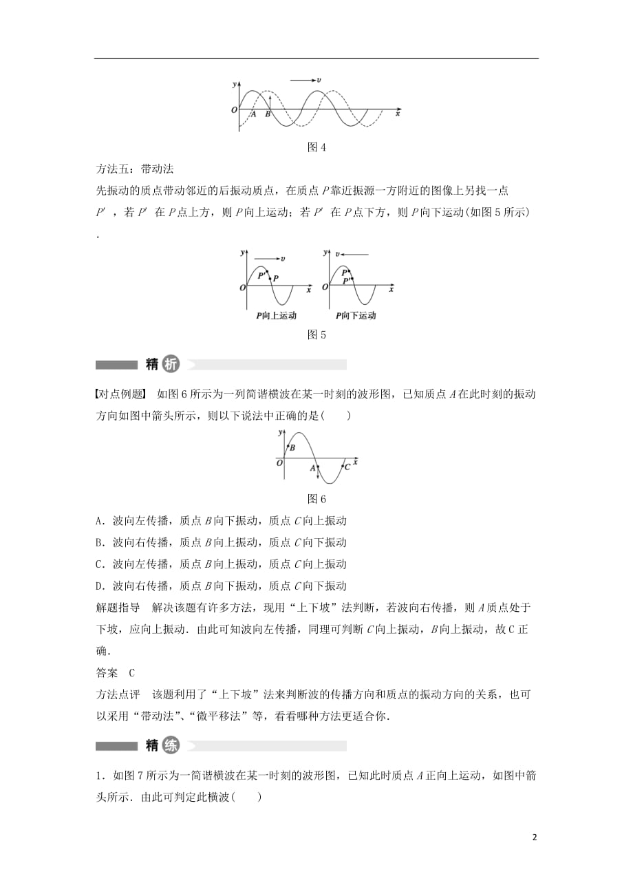 高中物理模块要点回眸第7点质点振动方向与波的传播方向互判五绝招素材沪科选修34.doc_第2页