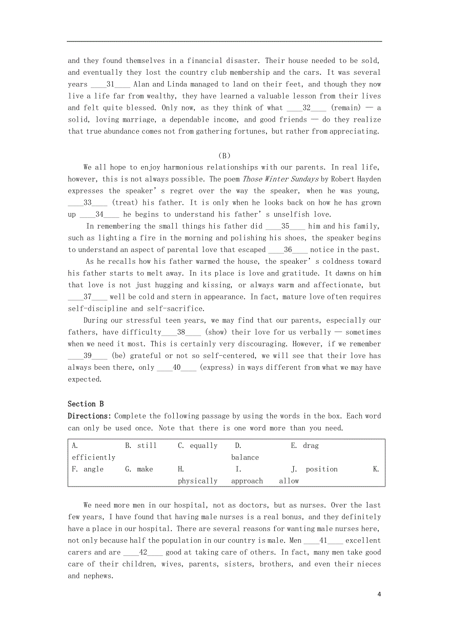 上海浦东新区高三英语期末考试上海浦东一模牛津上海.doc_第4页