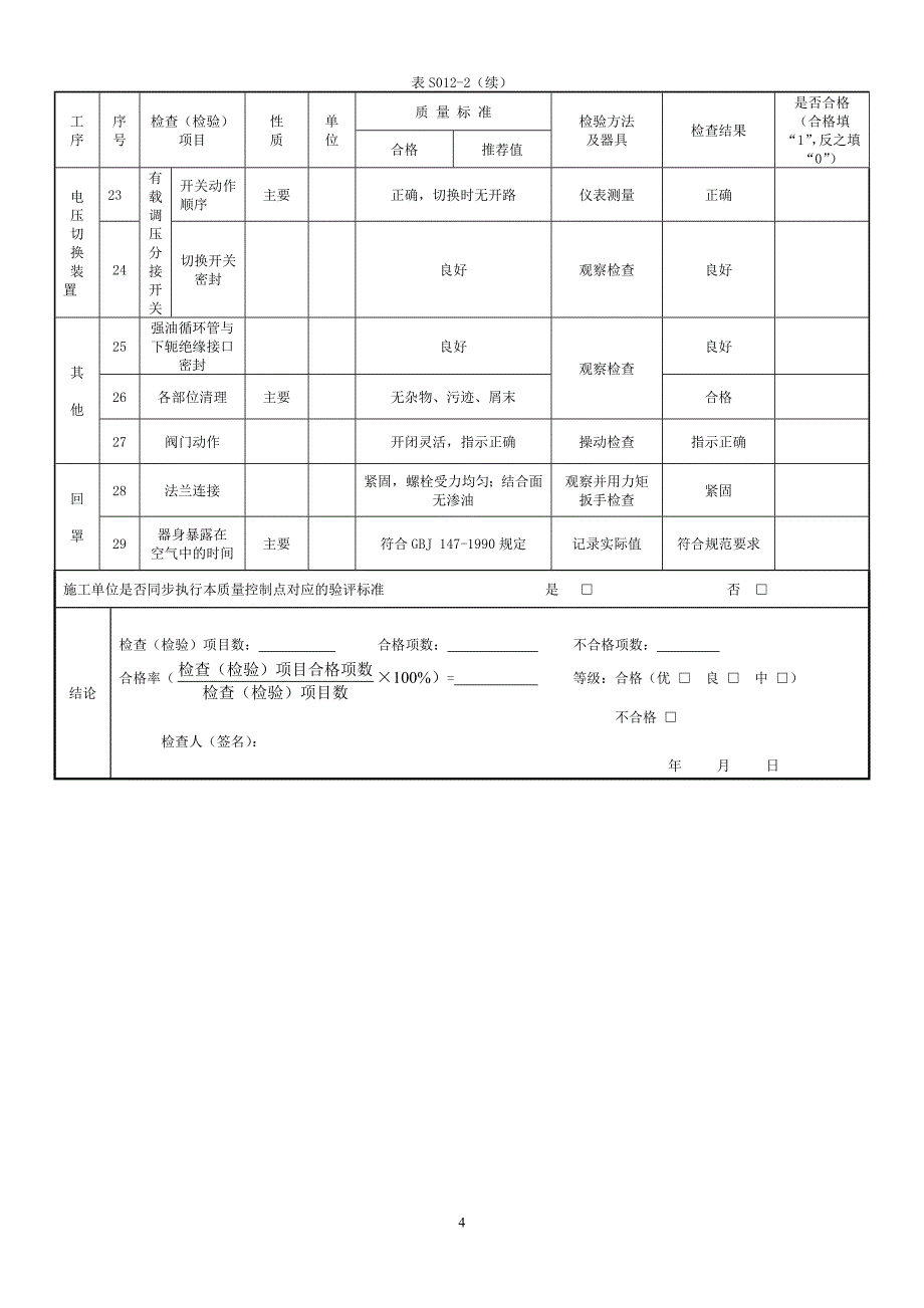 （质量控制）电气安装工程质量控制点_第4页