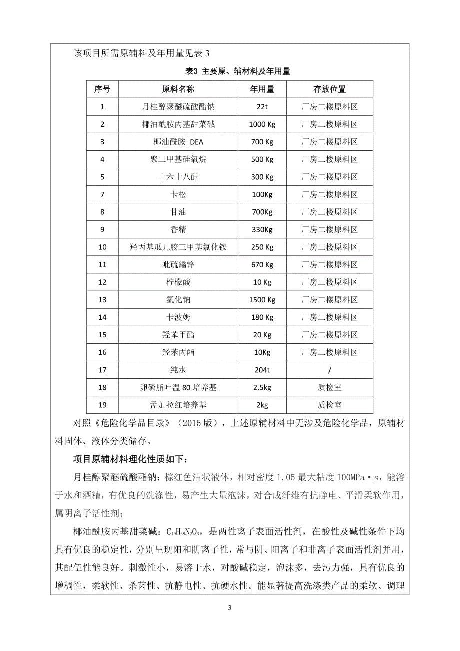 年产洗发露40吨、沐浴露10吨、护发素10吨建设项目环境影响报告表_第5页