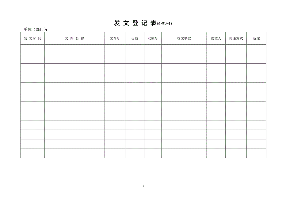 （质量管理套表）锅炉质量记录表格_第1页