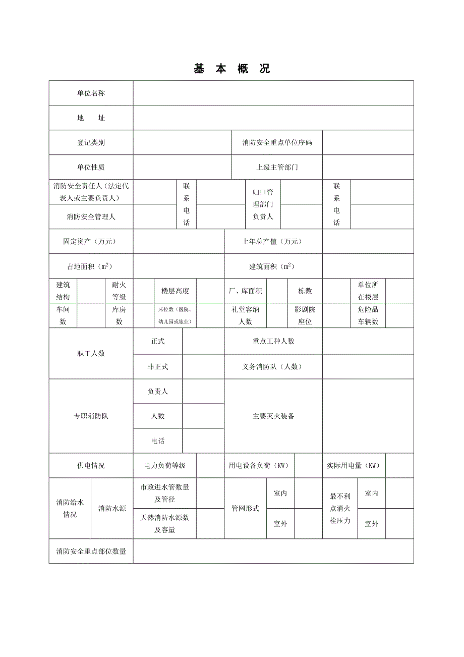 （消防培训）消防安全基本情况卷_第3页