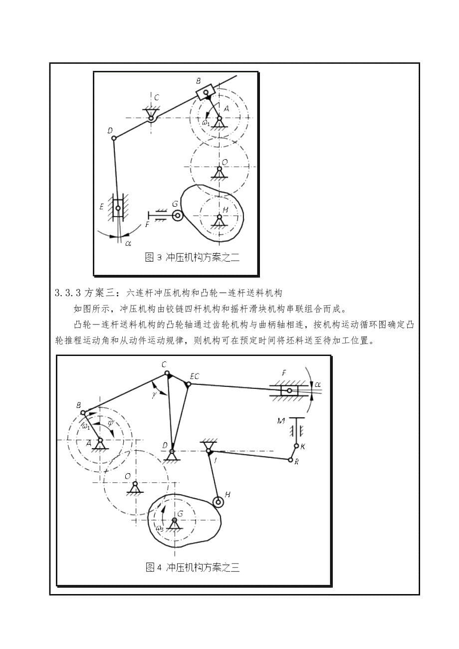 机械原理课程设计专用精压机_(修订版)_第5页