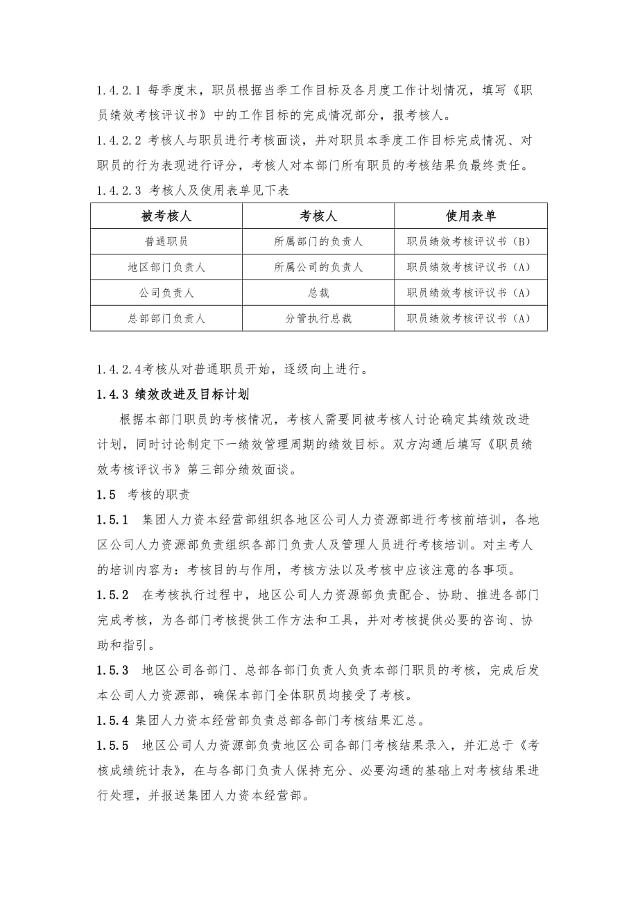 某集团职员考核实施细则_第2页