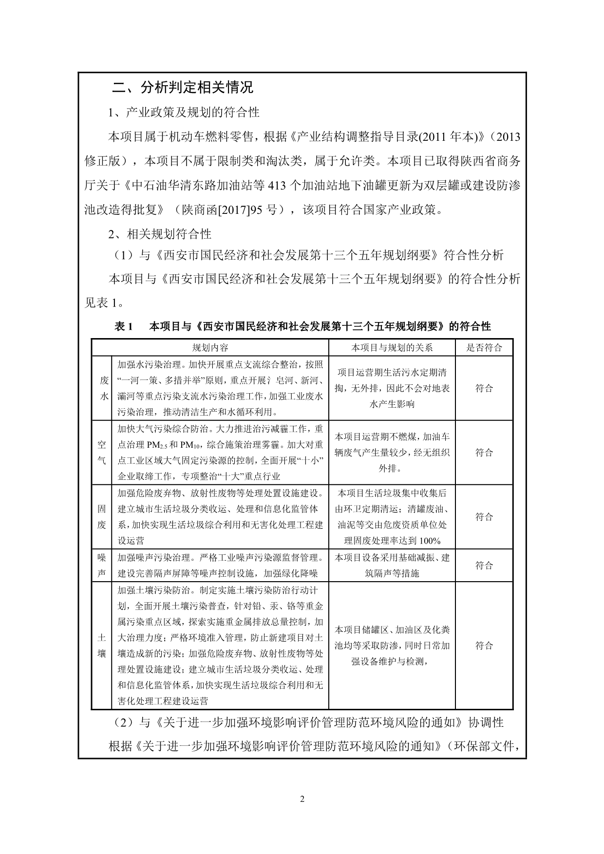 临潼沙河加油站项目环境影响报告表_第5页