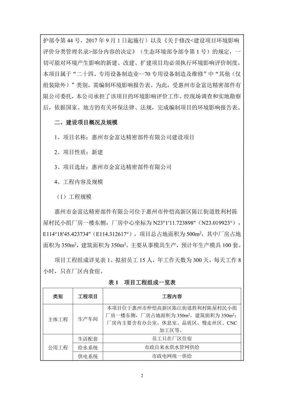 金富达精密部件有限公司建设项目环评报告表_第4页