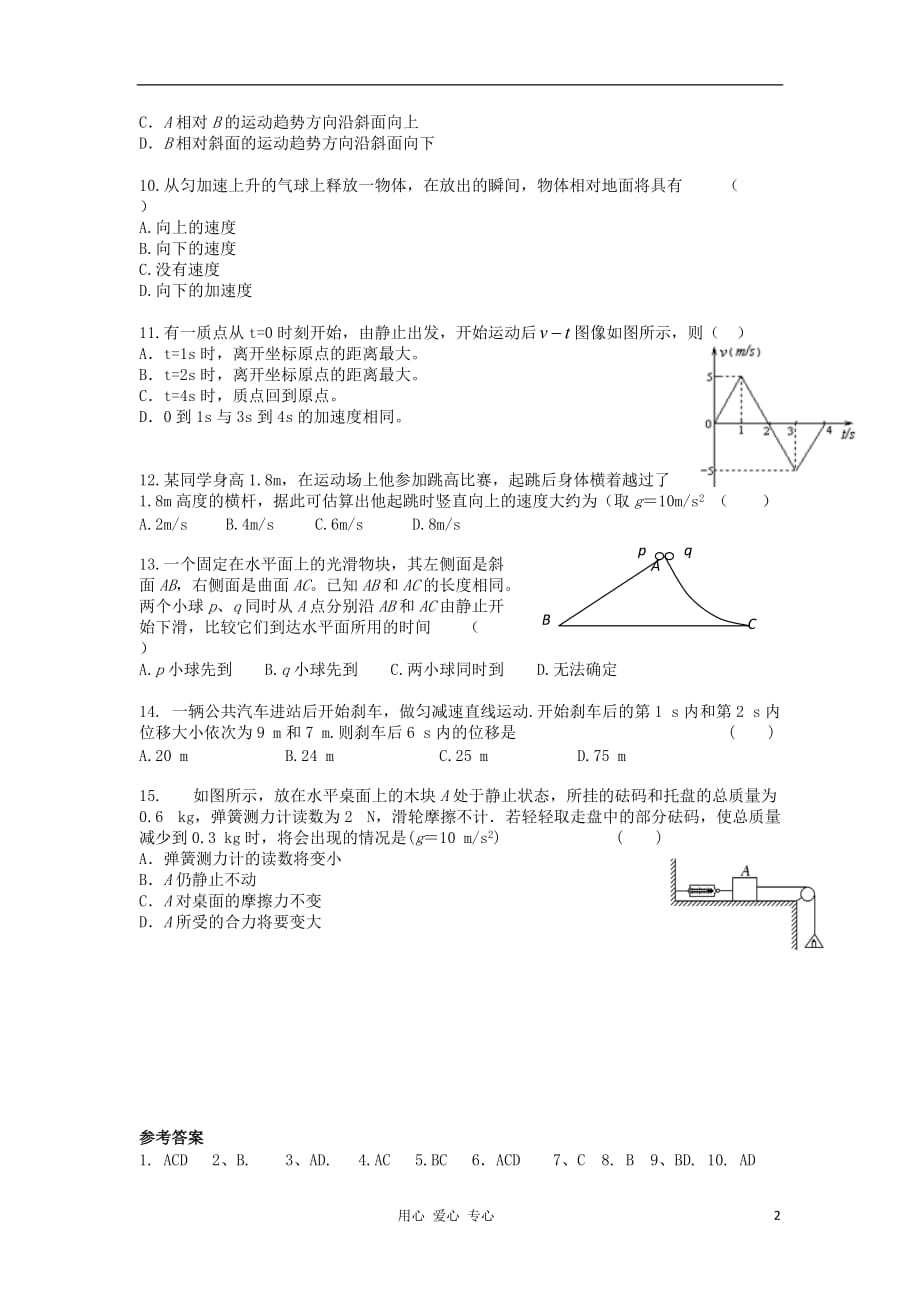 高一物理 拓展精练10.doc_第2页