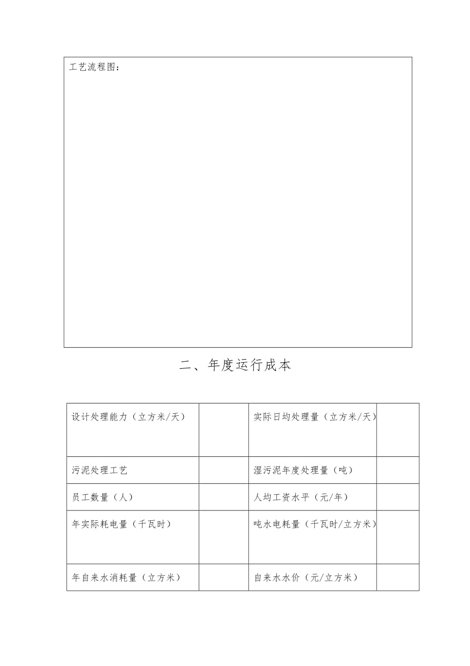 度山东省城市污水处理厂绩效考评申报表_第3页