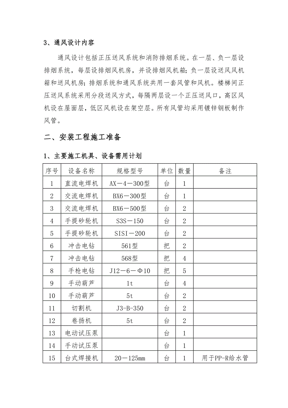 三标段水暖电安装工程施工设计方案_第3页